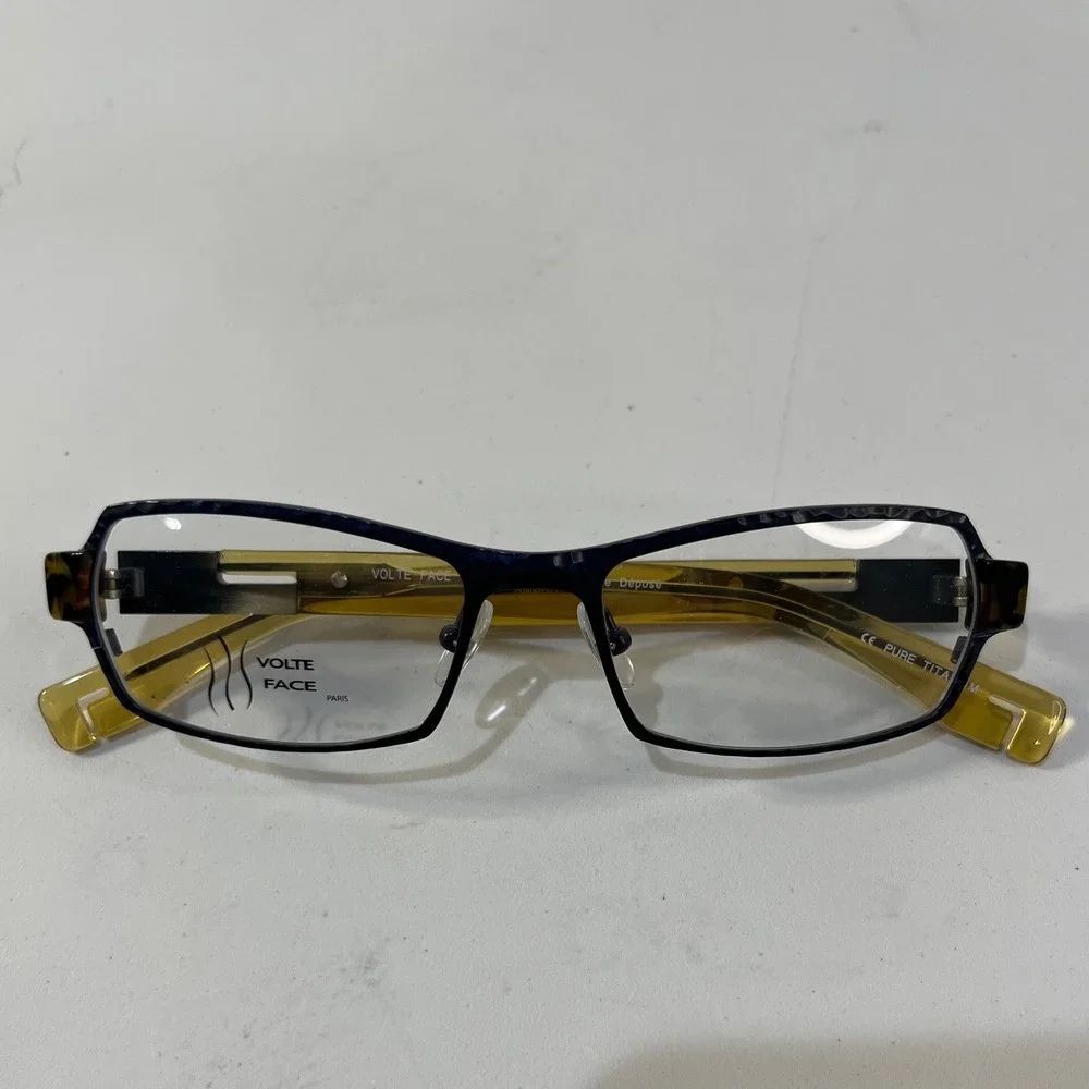 New Volte Face Ambra Eyeglasses Women 1018 Rectangular 50-18-135 Japan